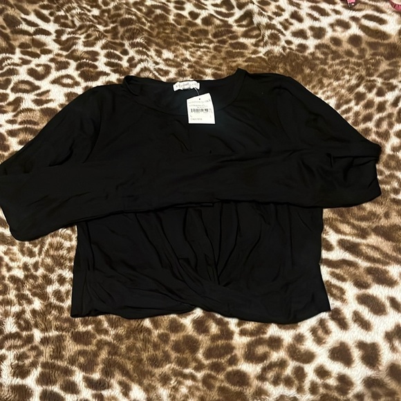 Socialite Tops - Black Long sleeve Nordstrom Shirt